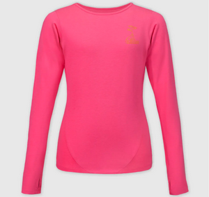 Women's Crew Neck Ventilated Dance Shirt 圓領