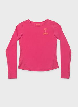 Girls' Crew Neck Ventilated Dance Shirt 圓領